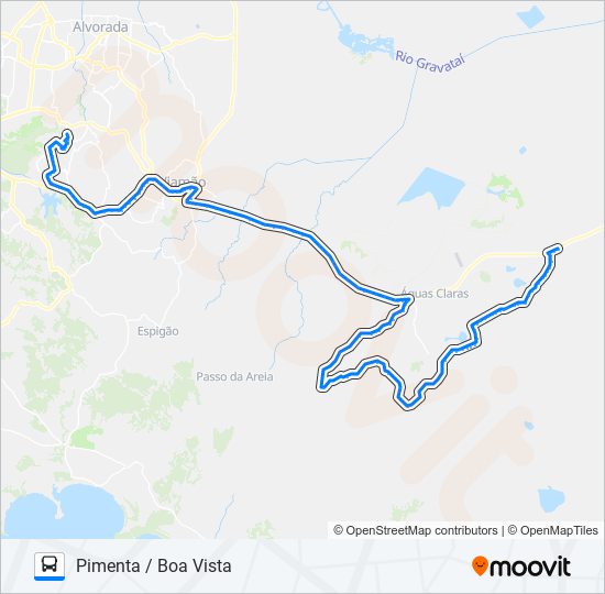 L404T BOA VISTA / PIMENTA bus Line Map