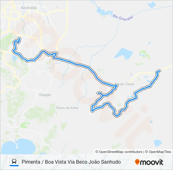 L404T BOA VISTA / PIMENTA Bus Line Map