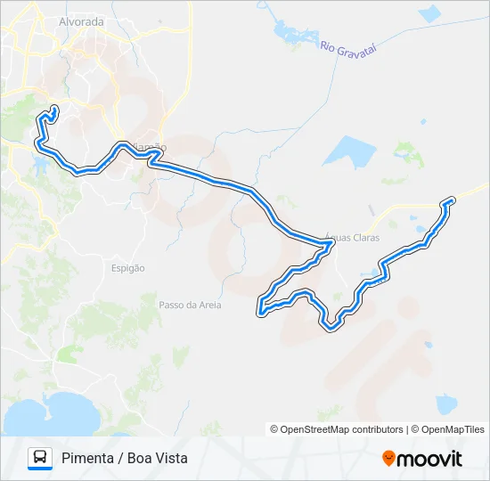 L404T BOA VISTA / PIMENTA Bus Line Map