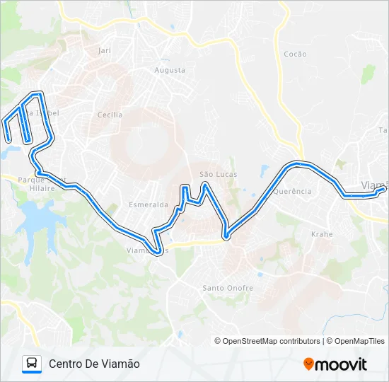 L168 SÃO LUCAS / APARECIDA Bus Line Map