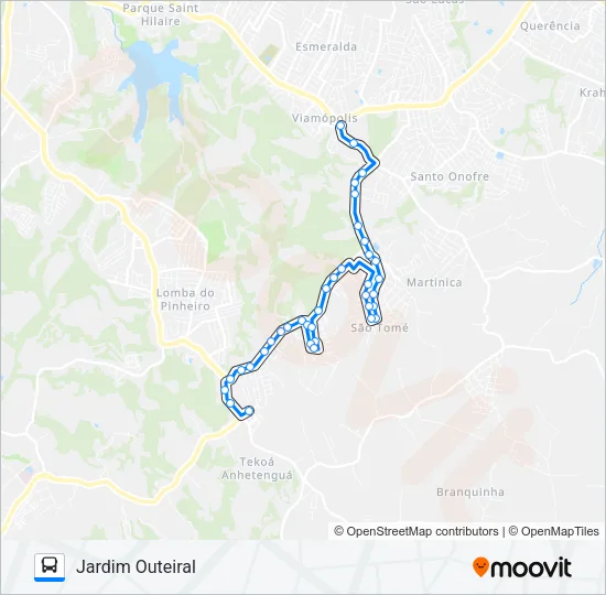 L203A SÃO TOMÉ / PARADA 42 Bus Line Map