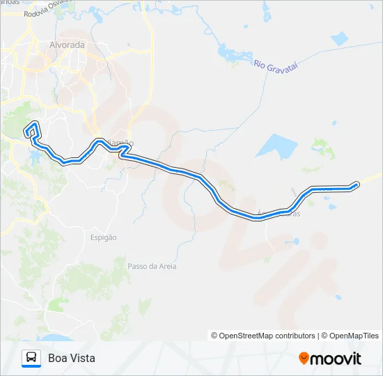 L402T BOA VISTA / APARECIDA Bus Line Map