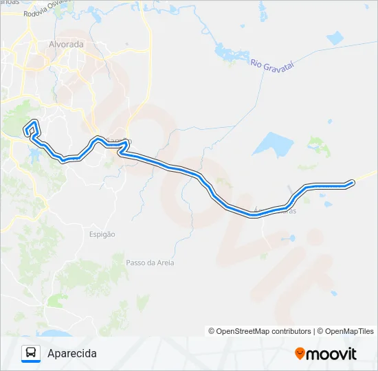 L402T BOA VISTA / APARECIDA Bus Line Map