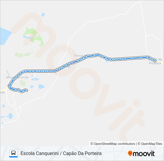 Mapa da linha L415E ESCOLAR RANCHO ALEGRE de ônibus