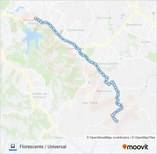 L215A FLORESCENTE / PARADA 32 Bus Line Map