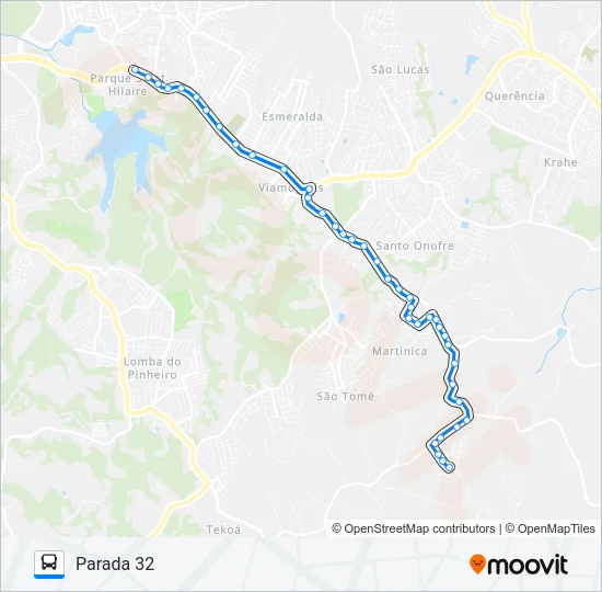 L215A FLORESCENTE / PARADA 32 Bus Line Map