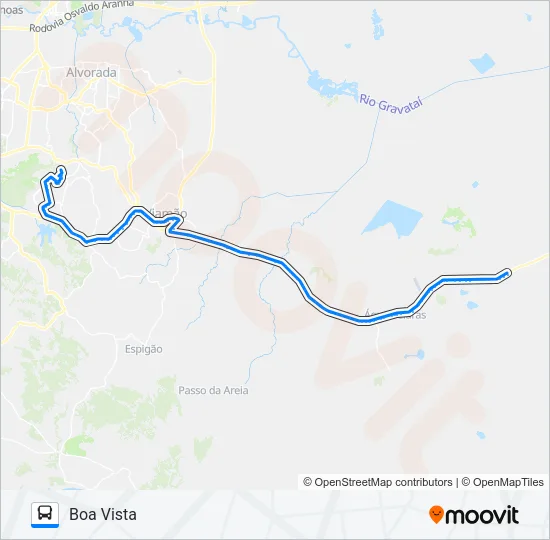 L401T BOA VISTA / SANTA ISABEL Bus Line Map