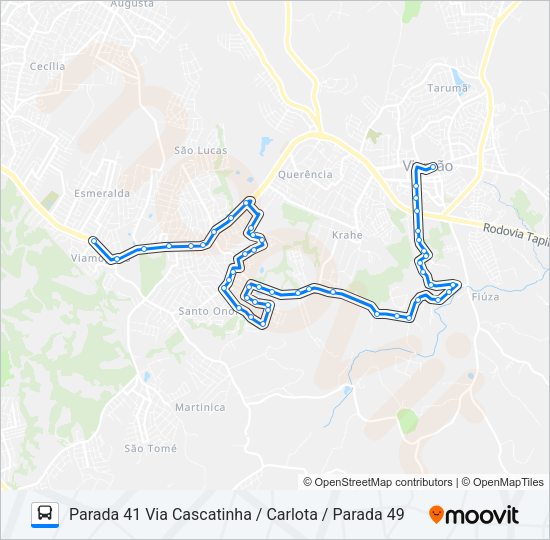 Mapa da linha L240 SÍTIO SÃO JOSÉ / JAGUARIBE de ônibus