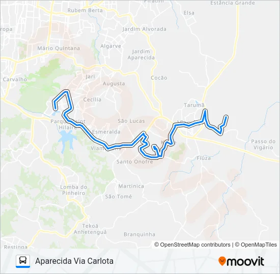 L236 BECO DOS CUNHAS / APARECIDA Bus Line Map