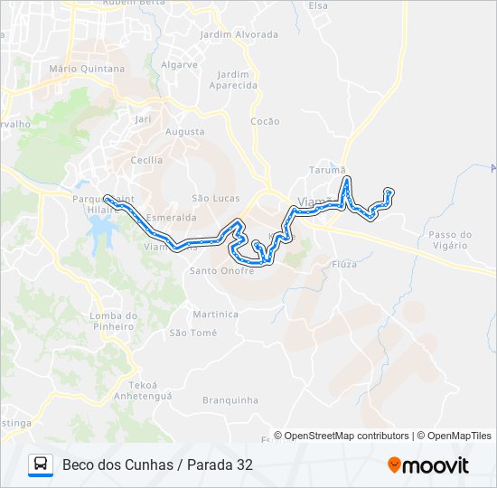 Mapa de L239 BECO DOS CUNHAS / PARADA 32 de autobús