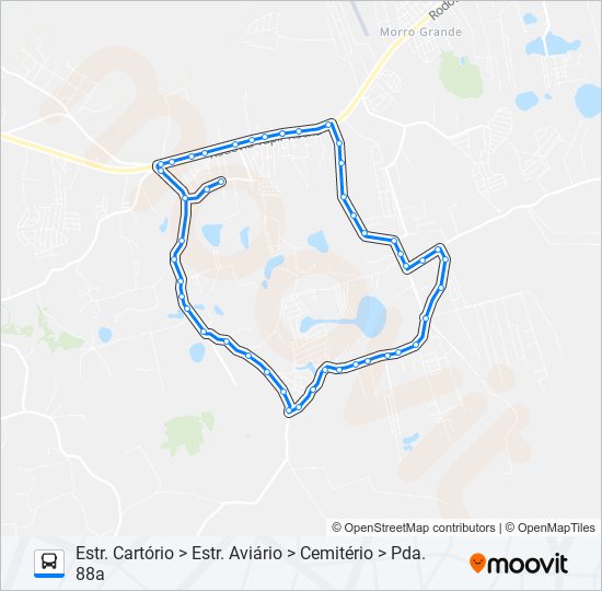 Mapa de L406 CIRCULAR BRAHMA / CEMITÉRIO de autobús