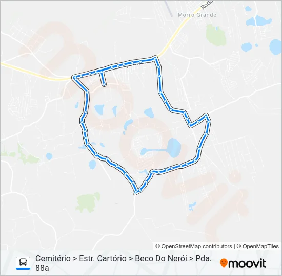 L407 CIRCULAR CEMITÉRIO / BRAHMA Bus Line Map