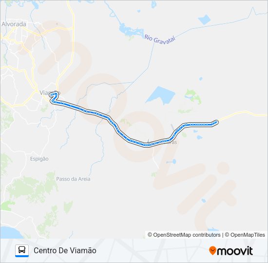 Mapa da linha L403 BOA VISTA / CENTRO DE VIAMÃO de ônibus