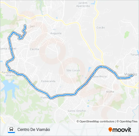 L111 SANTA ISABEL / CENTRO DE VIAMÃO Bus Line Map