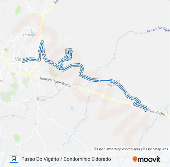 L238C CONDOMÍNIO ELDORADO / CENTRO DE VIAMÃO Bus Line Map