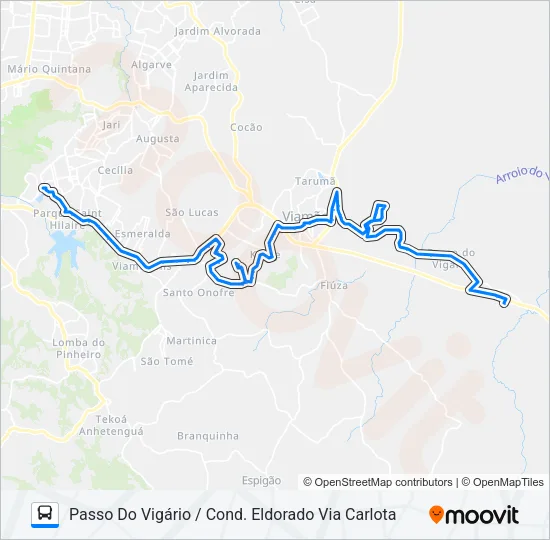 L232T BECO DOS CUNHAS - COND. ELDORADO / APARECIDA Bus Line Map