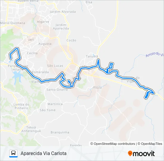 L232T BECO DOS CUNHAS - COND. ELDORADO / APARECIDA Bus Line Map