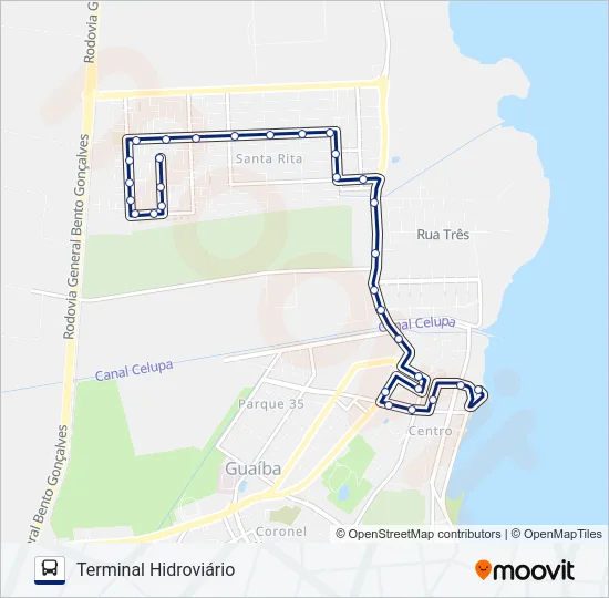 301 COHAB NORTE / CENTRO Bus Line Map