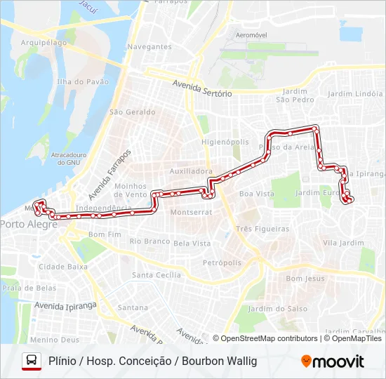 LOTAÇÃO 50.2 IAPI Bus Line Map