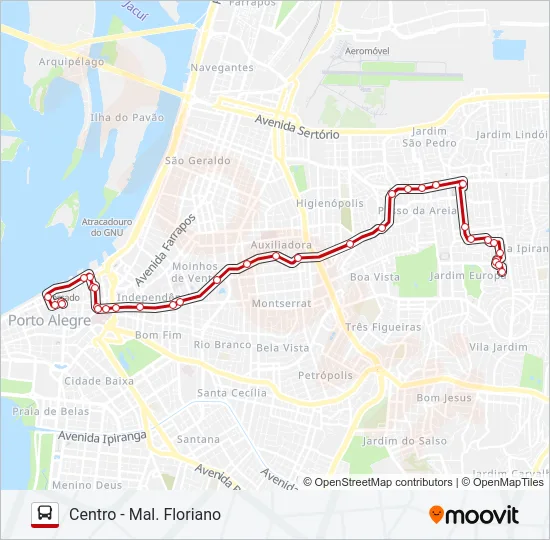 LOTAÇÃO 50.2 IAPI Bus Line Map