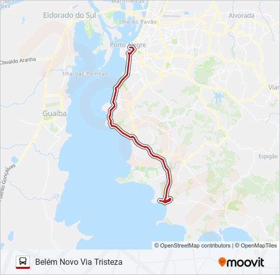 LOTAÇÃO 10.7 BELÉM NOVO bus Line Map