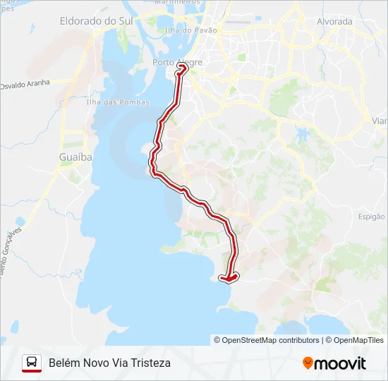 LOTAÇÃO 10.7 BELÉM NOVO Bus Line Map