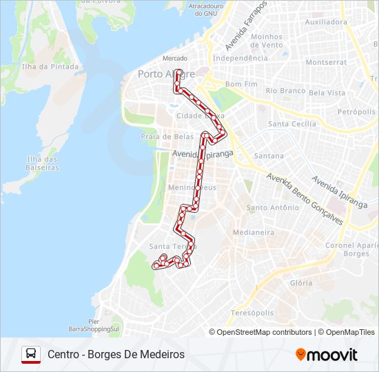 LOTAÇÃO 02.1 MENINO DEUS bus Line Map