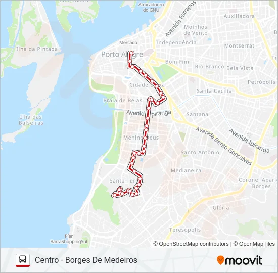 LOTAÇÃO 02.1 MENINO DEUS Bus Line Map