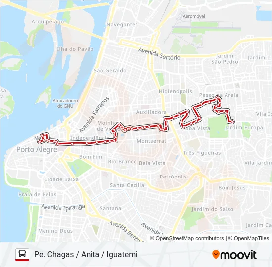 LOTAÇÃO 50.1 AUXILIADORA Bus Line Map