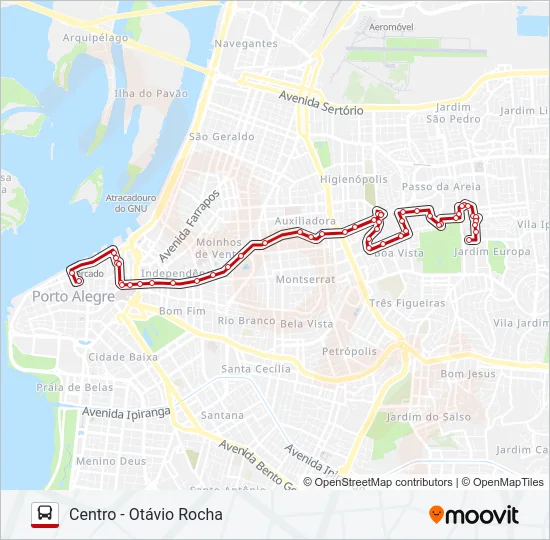 LOTAÇÃO 50.1 AUXILIADORA Bus Line Map