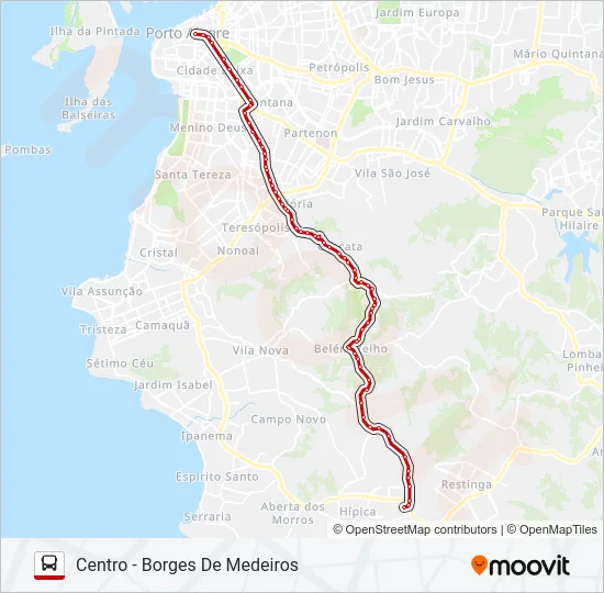LOTAÇÃO 20.6 GLÓRIA / COSTA GAMA Bus Line Map