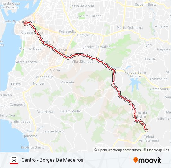 LOTAÇÃO 30.2 PARTENON / PINHEIRO bus Line Map