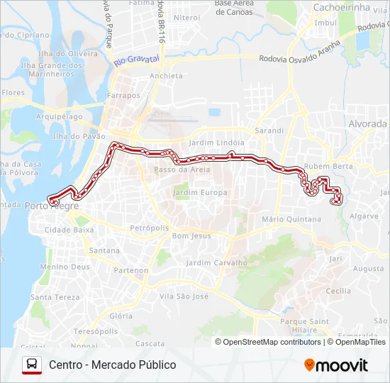 LOTAÇÃO 60.5 JARDIM LEOPOLDINA - ASSIS BRASIL Bus Line Map