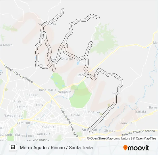 COL COLEGIAL Bus Line Map
