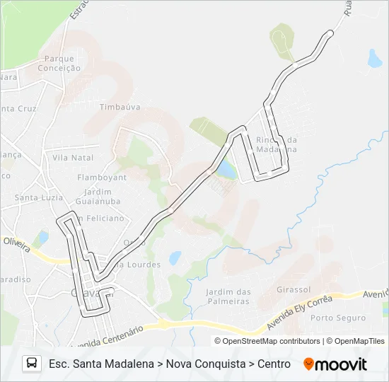 COL COLEGIAL Bus Line Map