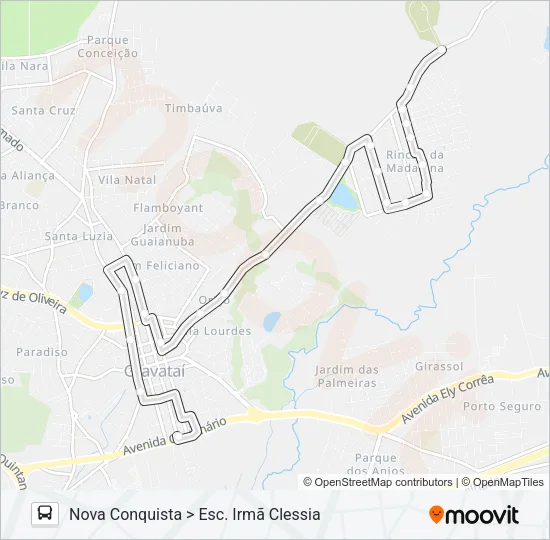 COL COLEGIAL Bus Line Map