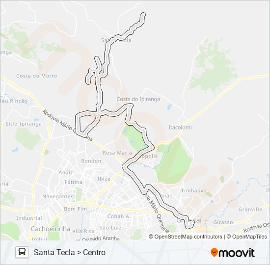 COL COLEGIAL bus Line Map