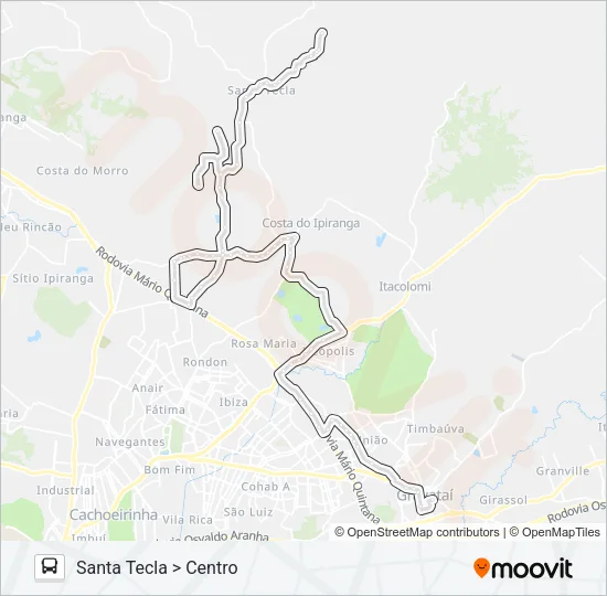 COL COLEGIAL Bus Line Map