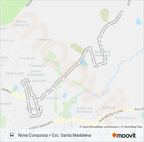 COL COLEGIAL Bus Line Map