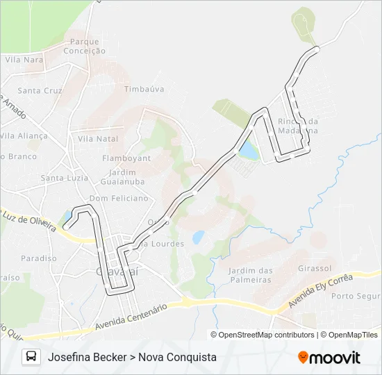 COL COLEGIAL Bus Line Map
