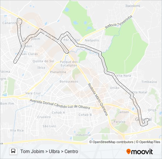 COL COLEGIAL bus Line Map