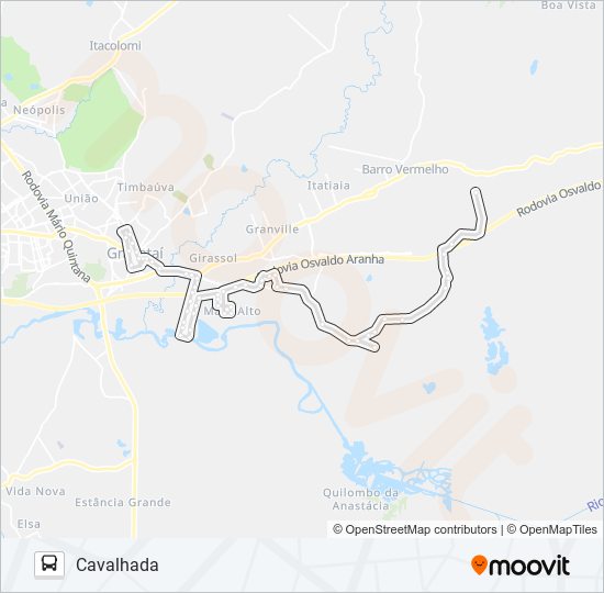 26027 CAVALHADA bus Line Map