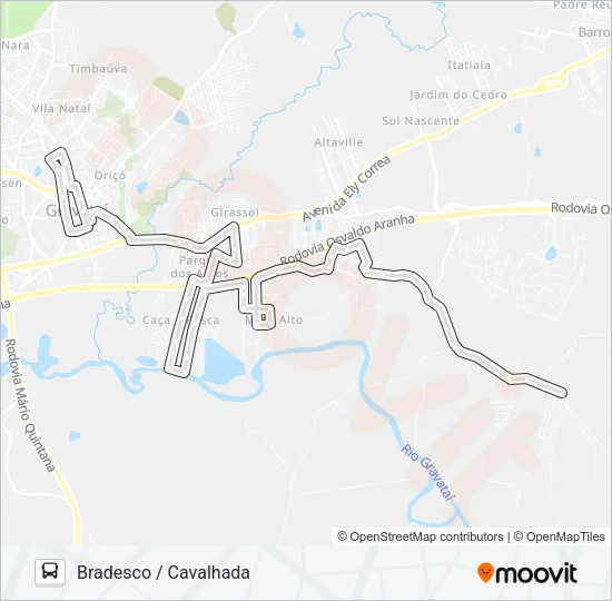 26027 CAVALHADA Bus Line Map