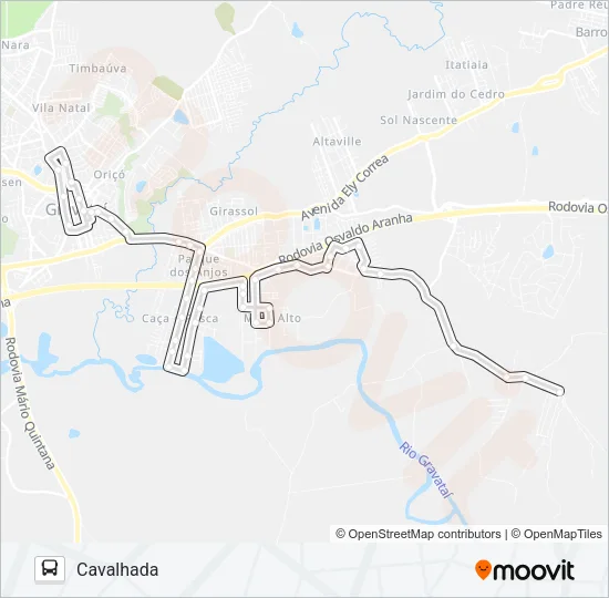 26027 CAVALHADA Bus Line Map