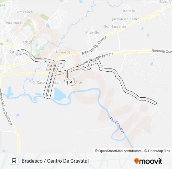 26027 CAVALHADA Bus Line Map