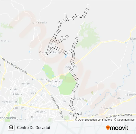 MG4 MORRO AGUDO Bus Line Map