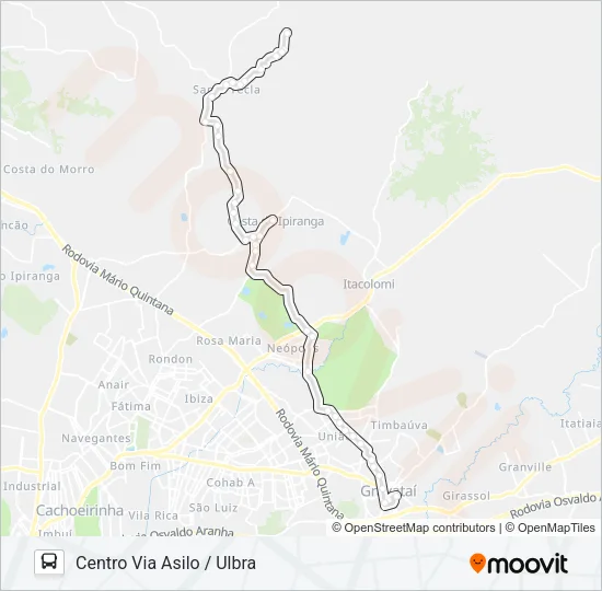 ST1 SANTA TECLA Bus Line Map