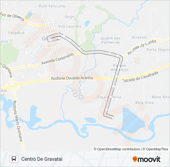MA4 CAÇA E PESCA Bus Line Map