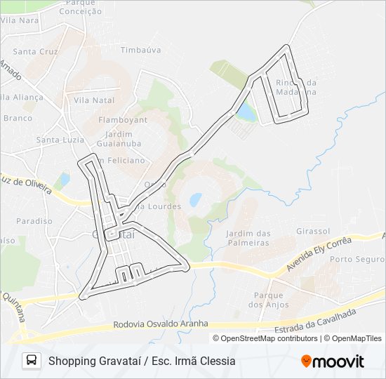 NC1 NOVA CONQUISTA bus Line Map