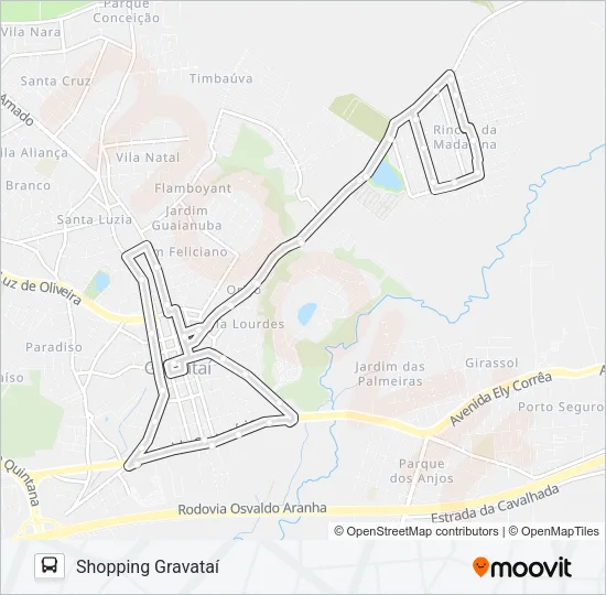 NC1 NOVA CONQUISTA Bus Line Map